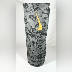 Nike Gray Camo yoga mat with Yellow Swoosh